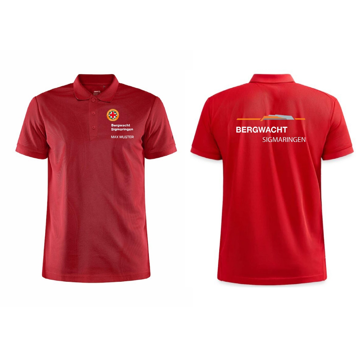 Herrenpolo CORE Unify / bright red